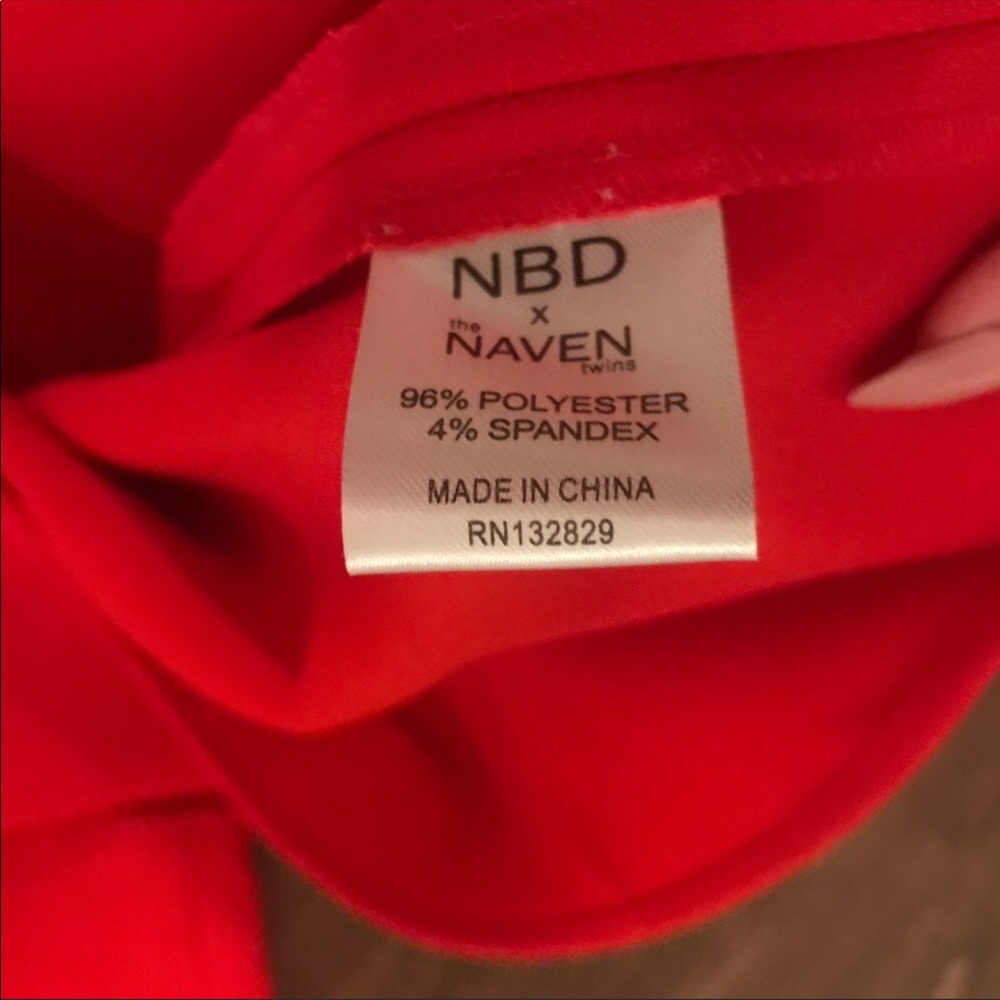 💋NBD•RED•Dress💋 - Picture 3 of 7